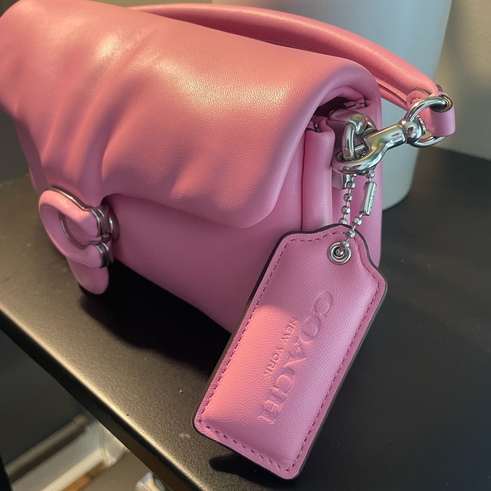 🔥Brand New Pink Coach Pillow Tabby Shoulder Bag